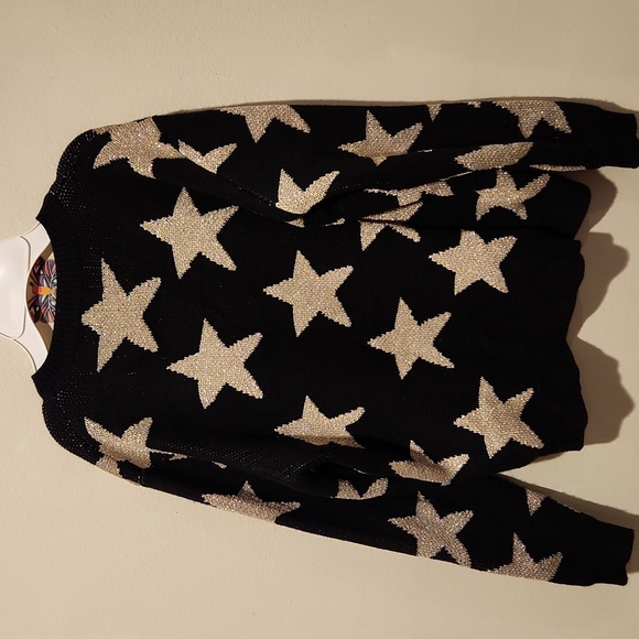 superdown Black and Cream Star Sweater - Picture 7 of 8